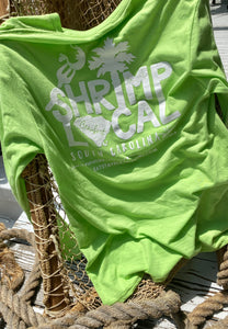 Pledge to #ShrimpLocal and show some ❤️ for our South Carolina white boot heroes with our favorite long-sleeve tees!   Buying local means more today than ever before. Your choice makes a big difference in our Lowcountry community. A percentage of the proceeds from these tees will go to the SC Seafood Alliance whose mission is advocating for healthy and safe seafood sources.