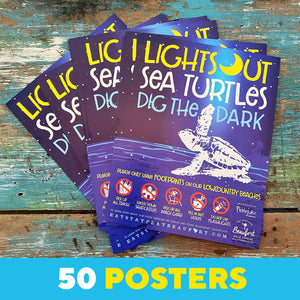 Lights Out! Sea Turtles Dig the Dark Poster Set (50)
