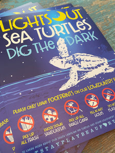 Lights Out! Sea Turtles Dig the Dark Poster Set (25)
